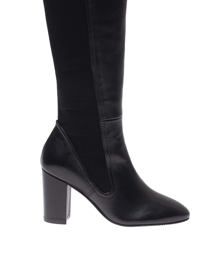 Shop Stuart Weitzman Fleur Boots In Black