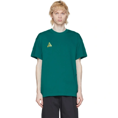 Shop Nike Acg Green Logo T-shirt In 379 Bright