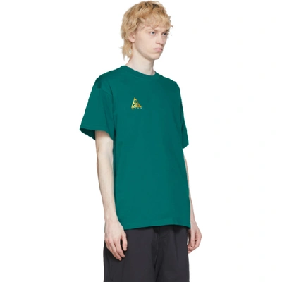 Shop Nike Acg Green Logo T-shirt In 379 Bright