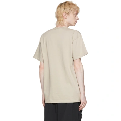 Shop Nike Beige Graphic T-shirt In 221 String/