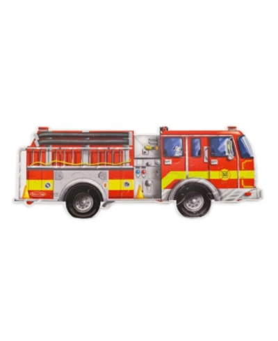 Shop Melissa & Doug Giant Fire Truck Floor 24 Pc In No Color