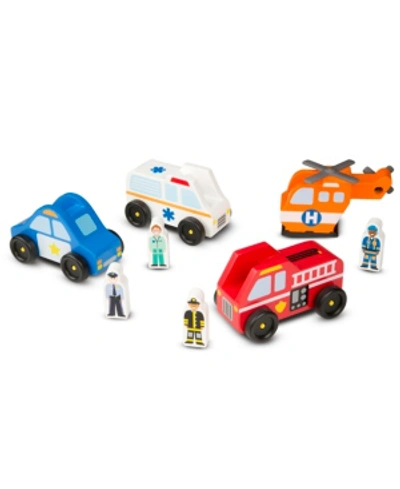 Shop Melissa & Doug Emergency Vehicle Set In No Color