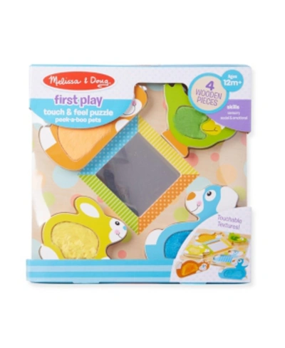 Shop Melissa & Doug Peek-a-boo Touch & Feel Puzzle In No Color