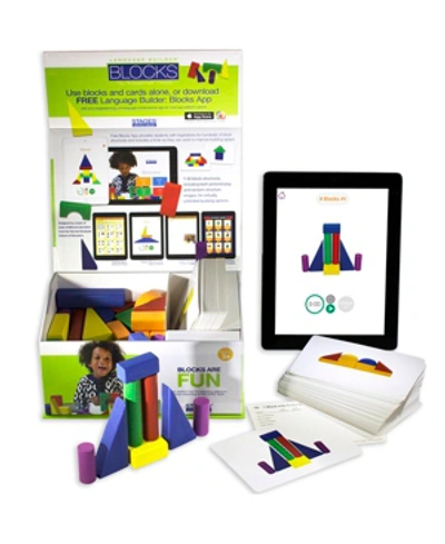 Shop Stages Learning Materials Language Builder Block Imitation Kit, 120 Pretend Play Flashcards, 40 Wood Blocks, Ipad App