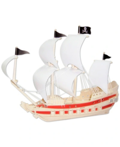 Shop Puzzled Pirate Ship Natural Wood Puzzle