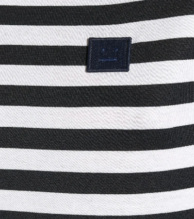 Shop Acne Studios Striped Cotton-jersey T-shirt In Blue