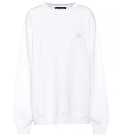 Shop Acne Studios Oversized Cotton-jersey Sweatshirt In White