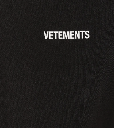 Shop Vetements Logo Print T-shirt In Black