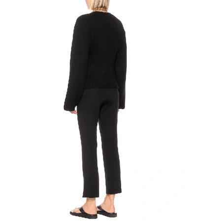 Shop Khaite Scarlet Cashmere-blend Cardigan In Black