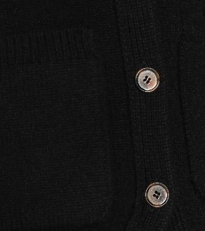 Shop Khaite Scarlet Cashmere-blend Cardigan In Black