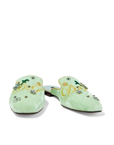 Shop Dolce & Gabbana Mules In Light Green
