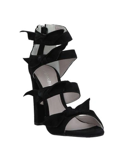 Shop Cafènoir Woman Sandals Black Size 8 Soft Leather