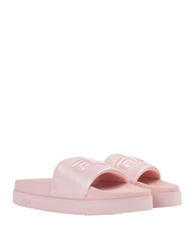 Fila Morro Bay Platform Slide Sandals In Pink ModeSens