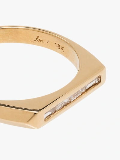 Shop Lizzie Mandler Fine Jewelry 18k Yellow Gold Knife Edge Diamond Ring
