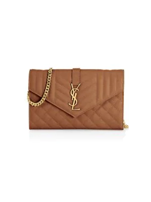 saint laurent matelasse leather wallet