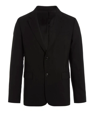 Shop Ami Alexandre Mattiussi Two Button Wool Jacket In Black