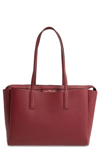 Shop The Marc Jacobs Protege Leather Tote In Cabernet