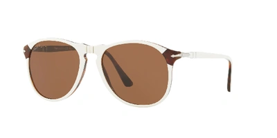 Shop Persol 649 Series In Polarized Brown