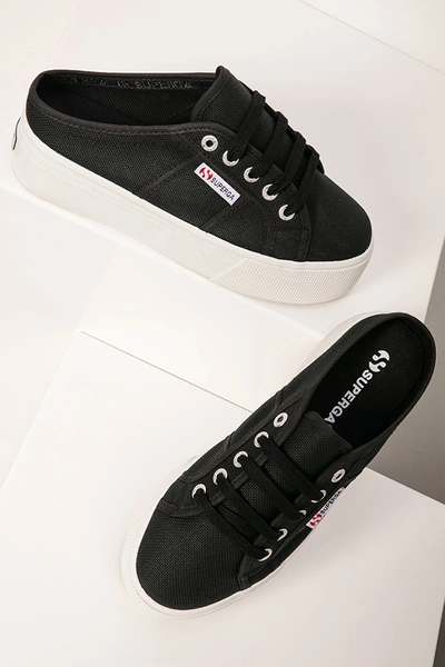 Shop Superga 2284 Cotw Sneaker In Black & White