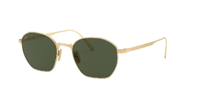 Persol Green Irregular Titanium Unisex Sunglasses Po5004st 800031 50 In Green