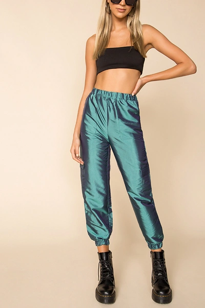 Shop Superdown Pia Cargo Pant In Teal
