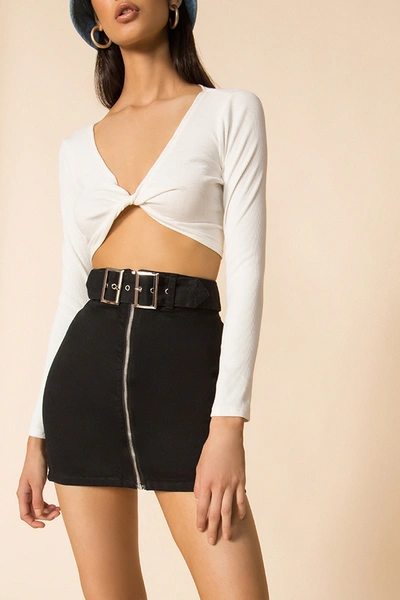 Shop Superdown Genevieve Mini Skirt. - Size M (also In Black Denim