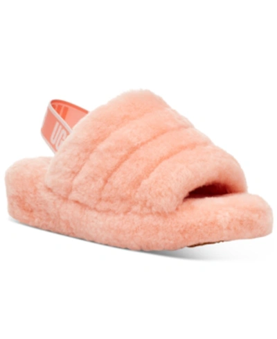 Shop Ugg Women's Fluff Yeah Slide Slippers In Beverly Pink