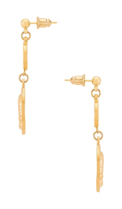 Shop Amber Sceats Coin Earring In Gold