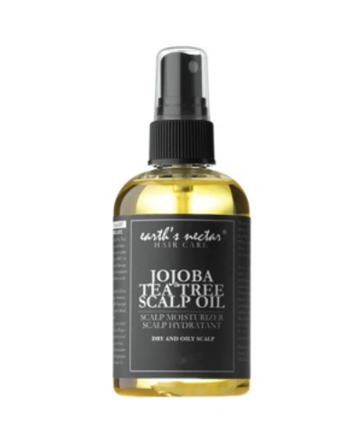 Shop Earth's Nectar Jojoba And Tea Tree Scalp Oil, 2 oz In Medium Yel