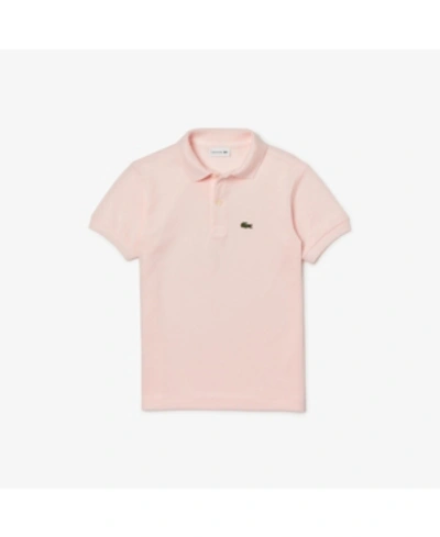 Shop Lacoste Big Boys Short Sleeve Classic Pique Polo Shirt In Pink