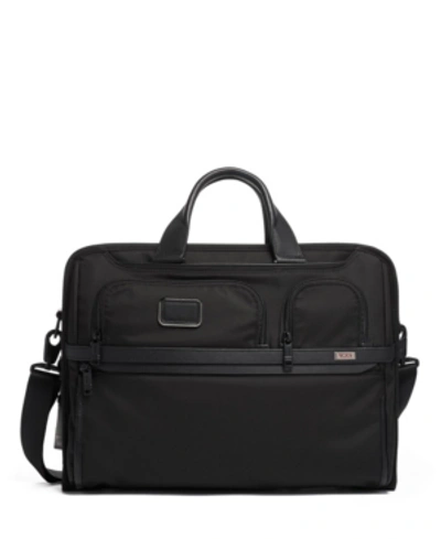 Shop Tumi Alpha 3 Compact Large Screen Laptop Brief In Black