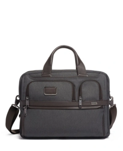 Shop Tumi Alpha 3 Expandable Organizer Laptop Brief In Anthracite