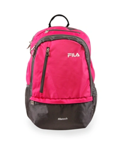 Shop Fila Duel Laptop Backpack In Pink