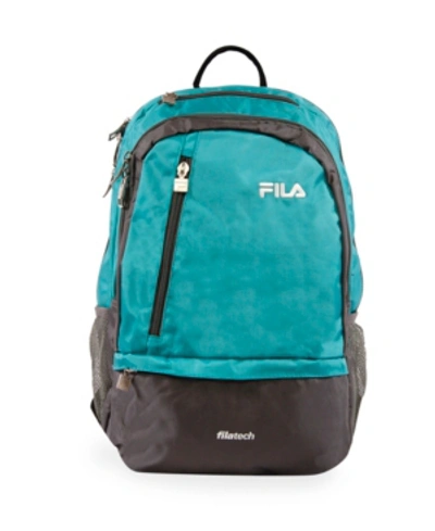 Shop Fila Duel Laptop Backpack In Teal