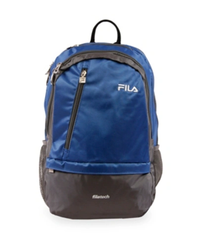 Shop Fila Duel Laptop Backpack In Blue