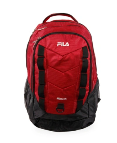 Shop Fila Deacon Laptop Backpack In Red