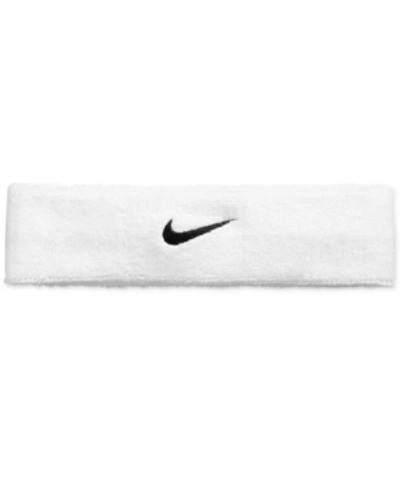 Shop Nike Swoosh Headband In White