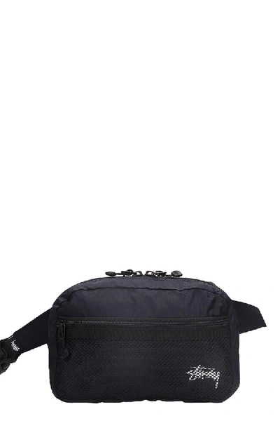 Shop Stussy Waist Bag In Black Nylon