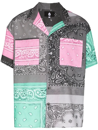 Shop Duoltd Bandana-print Shirt In Grey