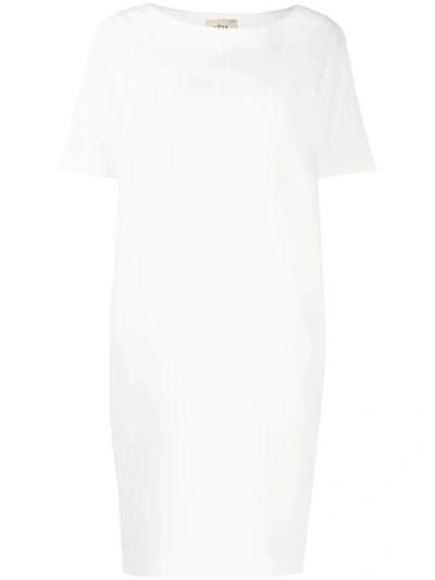 Shop Altea Boat-neck Shift Dress In White