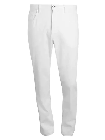 Shop Saks Fifth Avenue Straight-leg Jeans In White