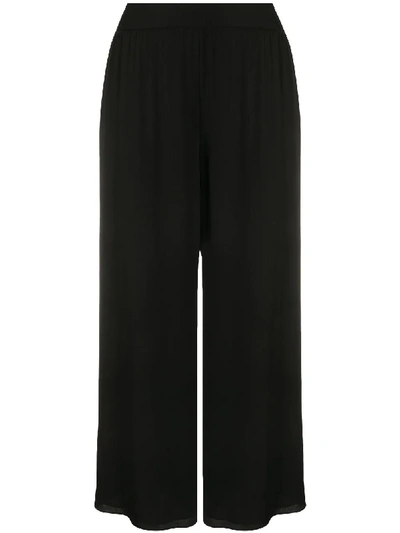 Shop Theory Wide-leg Culottes In Black