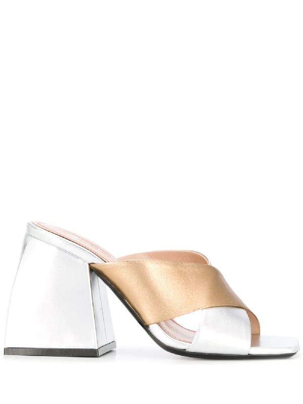 crossover mule sandals