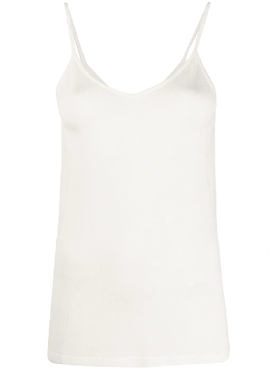 Shop Max & Moi Knitted V-neck Vest In White