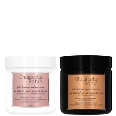 Shop Christophe Robin Cleansing Volumizing And Thickening Paste Duo (worth $106)