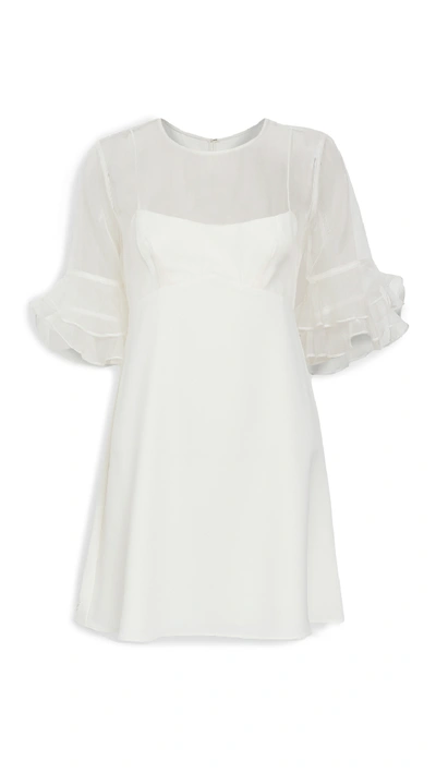 Shop Amanda Uprichard Aveline Dress In Ivory