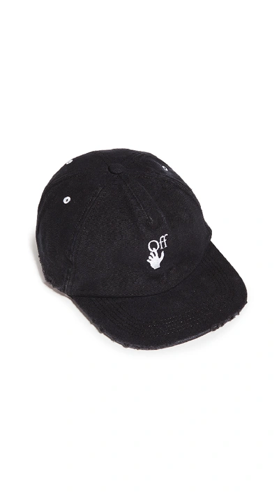 Shop Off-white New Baseball Cap In Black/white