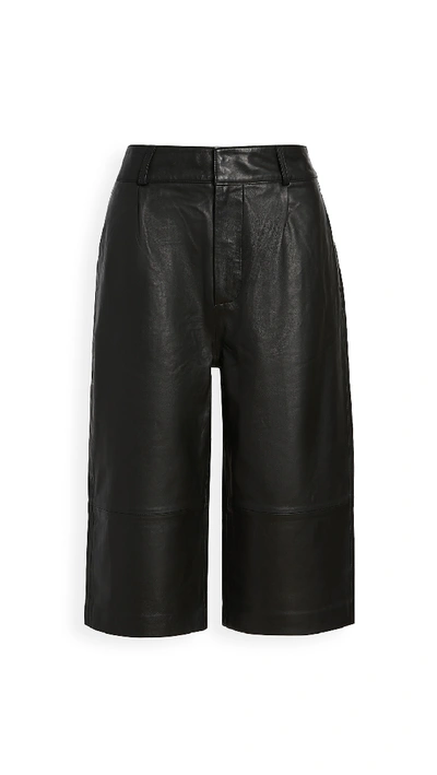 Shop Custommade Boline Shorts In Anthracite Black