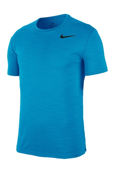 Shop Nike Super Set Dri-fit T-shirt In Lsrblu/black