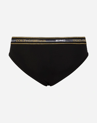 Shop Dolce & Gabbana Medium Briefs In Stretch Pima Cotton